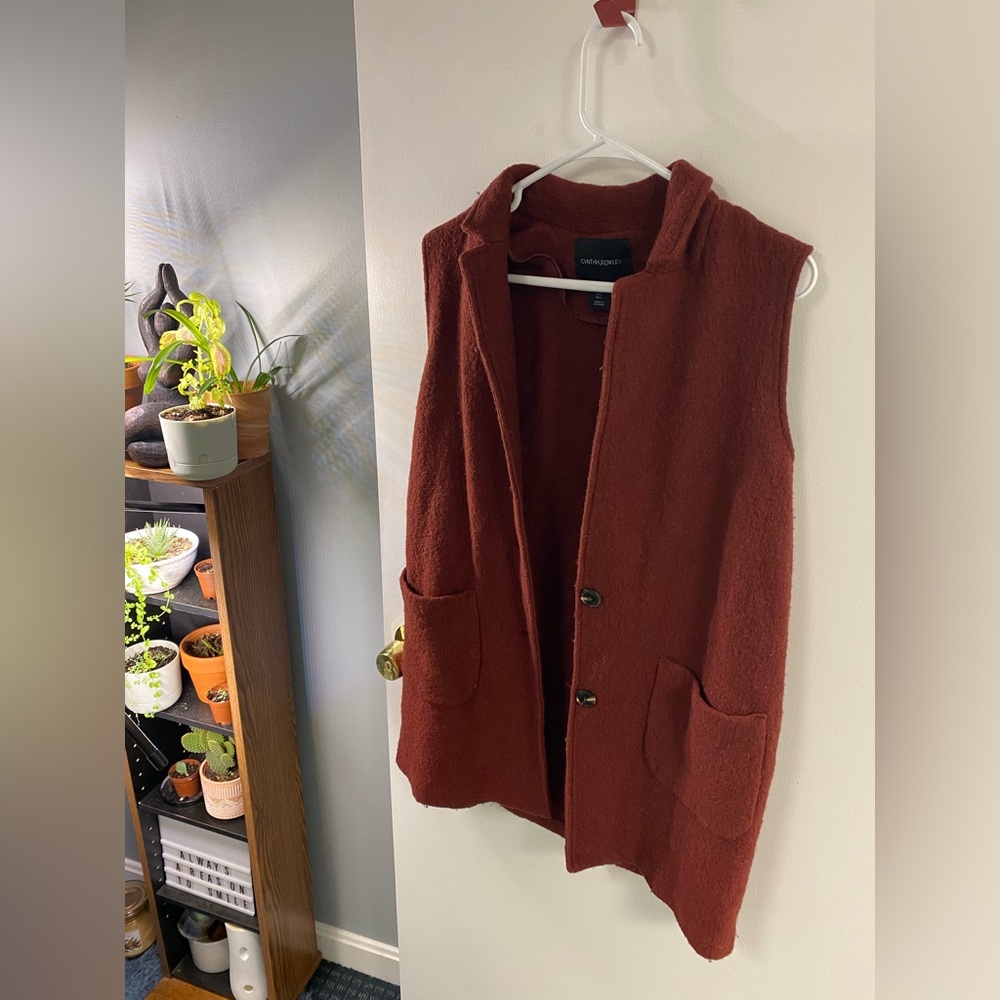 Rust colored vest